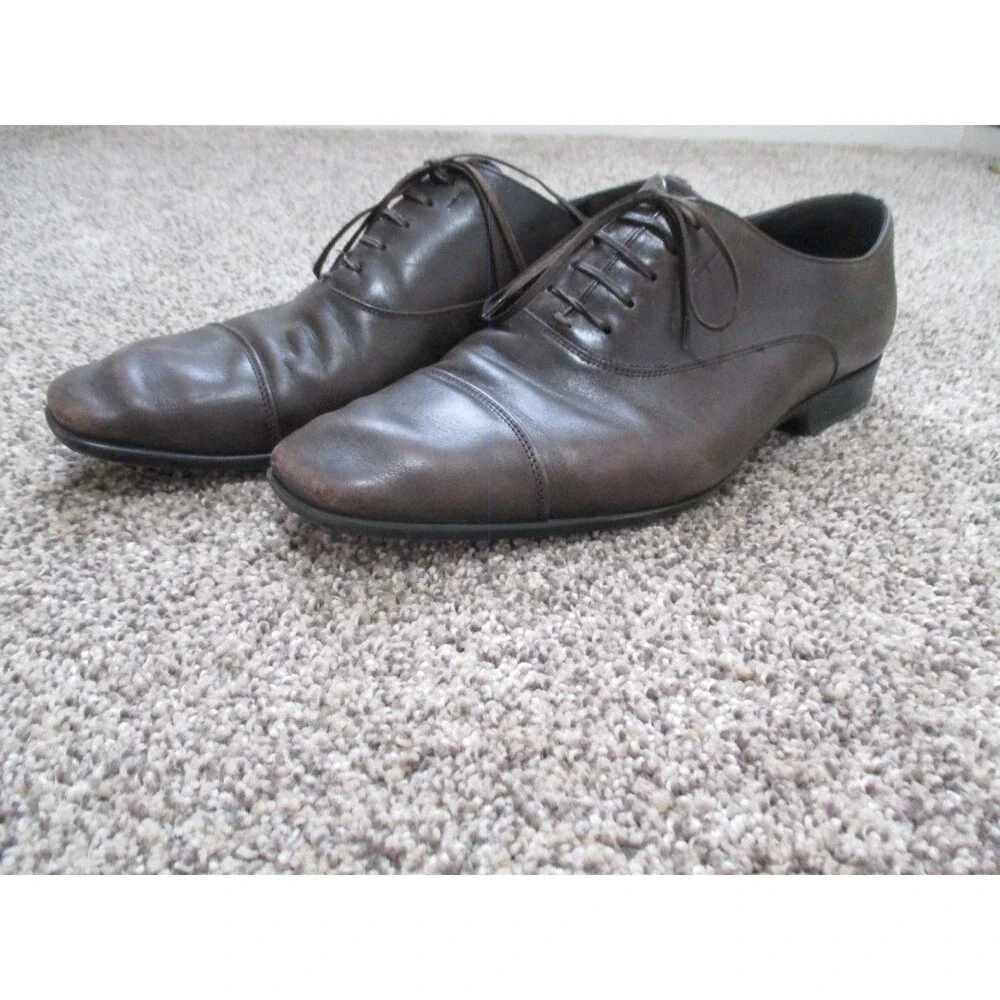 Salvatore Ferragamo Ree Men's Radica Gancini Buckle Slip-on Shoes 9.5 2EE
